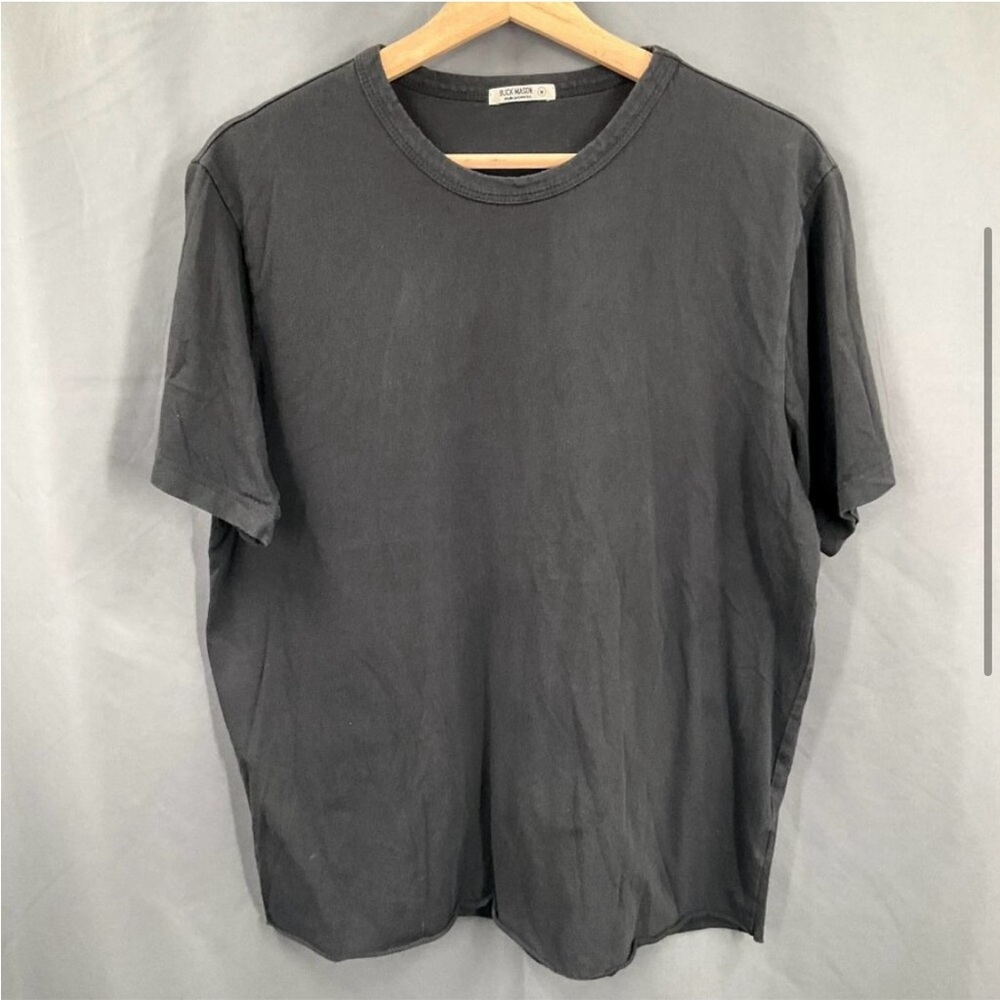 Buck Mason Shirt Mens M Black Crew Neck Cotton Casual Short Sleeve Bundle Set 3